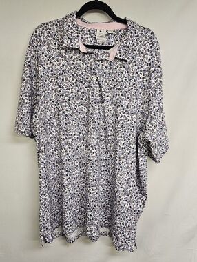 Arnold Palmer Puma x AP Mixer Golf Polo White Glow / Ash Gray #621657 XXLARGE